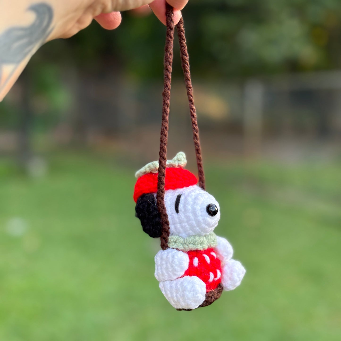 strawberry pup car hanger 🍓