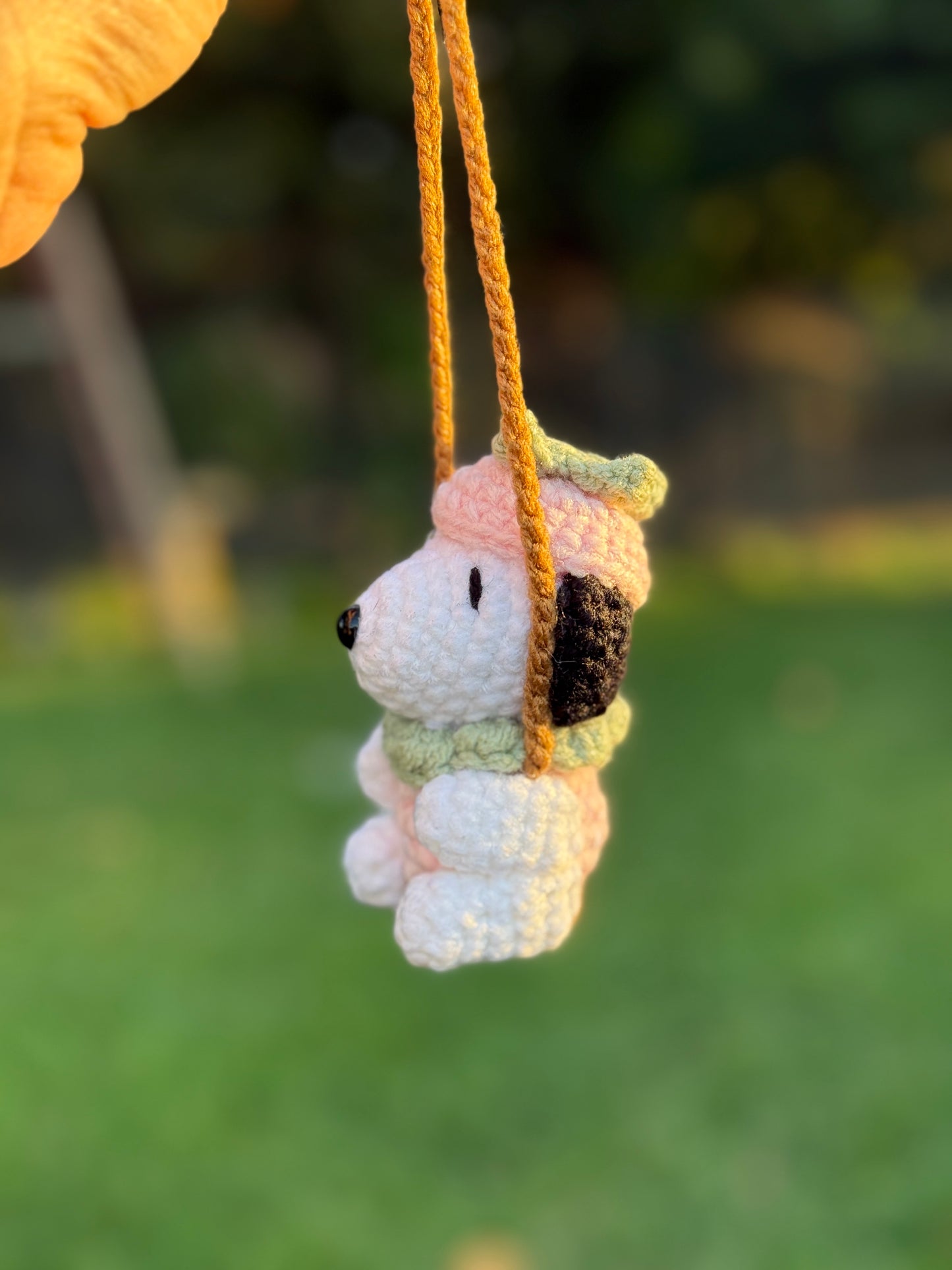 strawberry pup car hanger 🍓