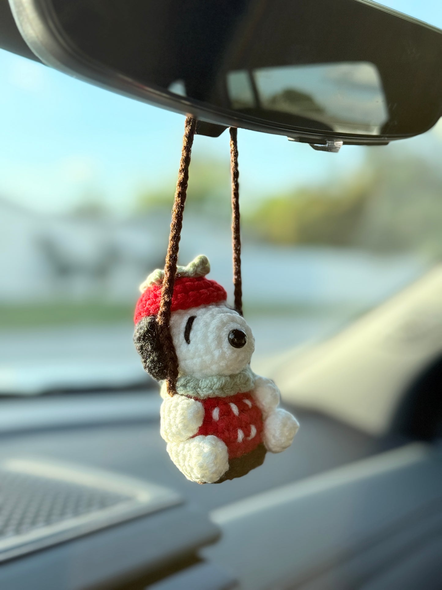 strawberry pup car hanger 🍓