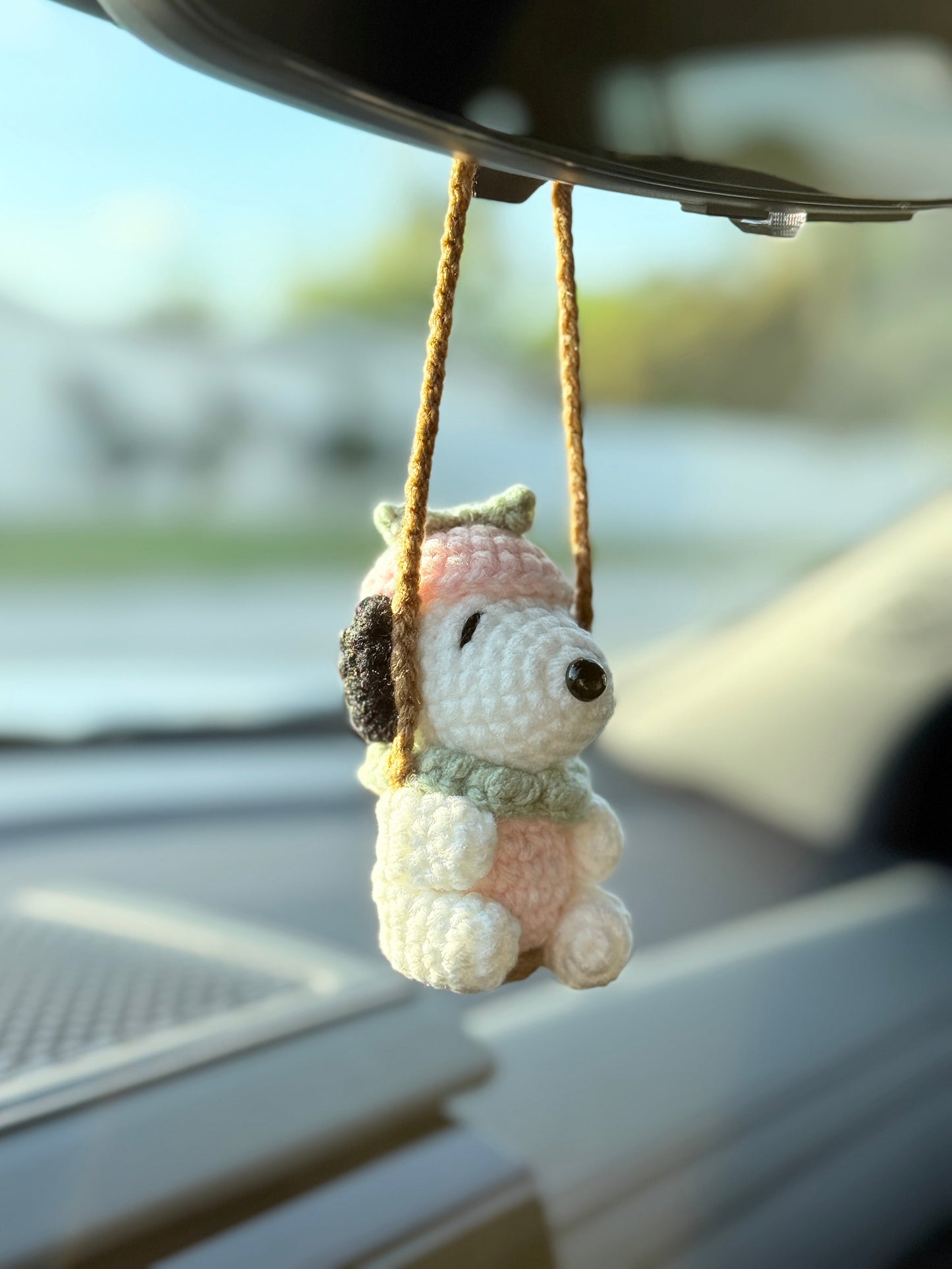 strawberry pup car hanger 🍓
