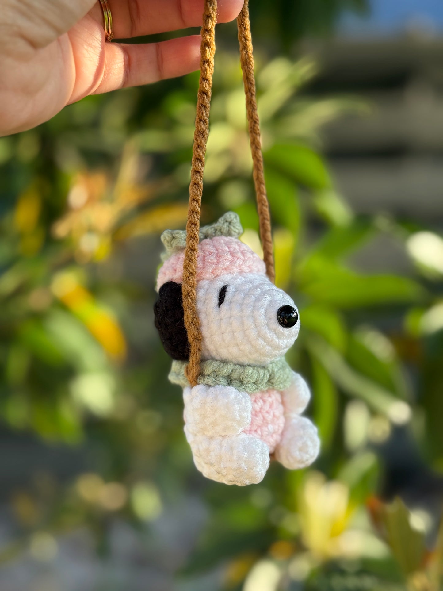 strawberry pup car hanger 🍓